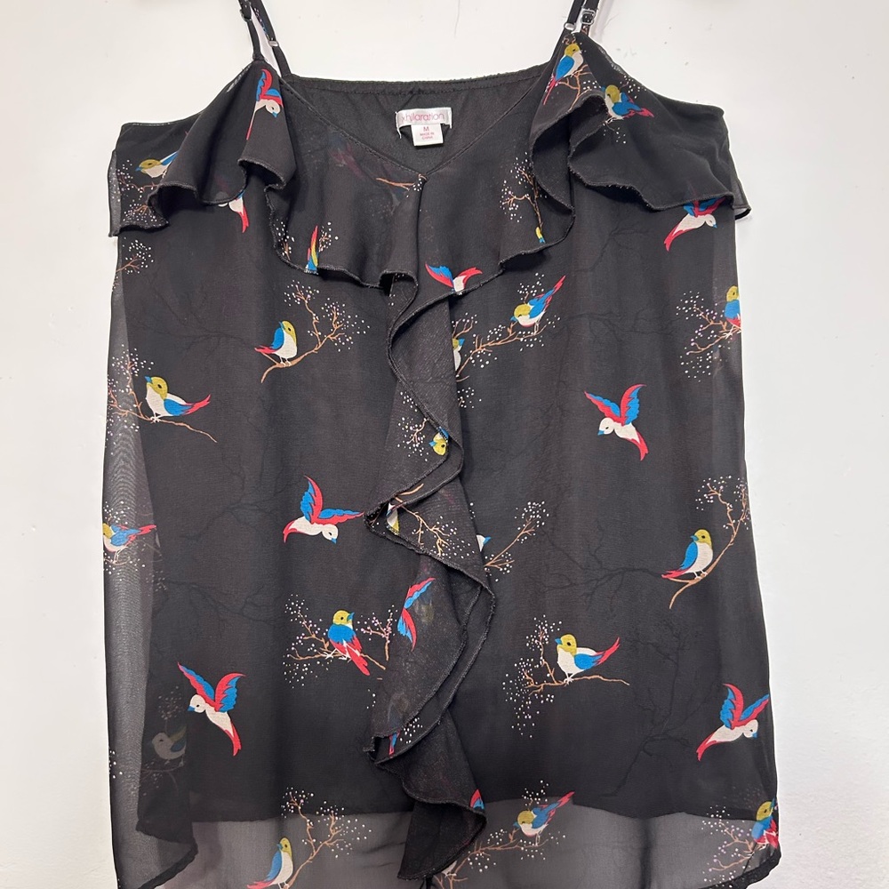 Xhilaration Cold Shoulder Blouse - Picture 8 of 8